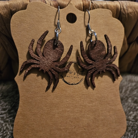 Handmade Spider Earrings - Picture 1 of 1